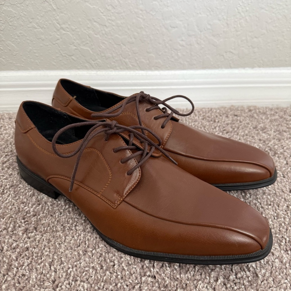 Alfani Brown Mens Seth Bike Toe Derbys Oxford Shoes Size 11.5M Classic Elegant